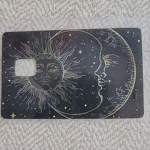 Black Sun & Moon Credit Card Skin – Universal Card Sleeve